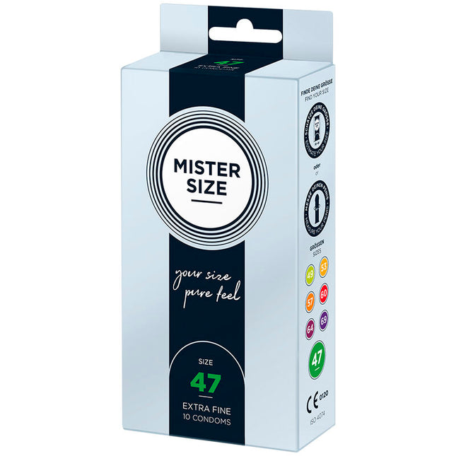 MISTER SIZE - PRÉSERVATIFS TAILLE XS 47 MM (10 UNITÉS) by MISTER SIZE