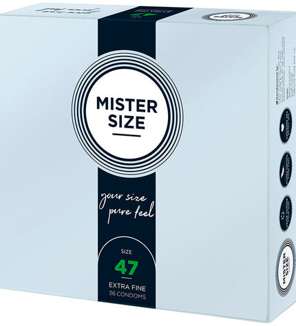 MISTER SIZE - PRÉSERVATIFS TAILLE XS 47 MM (36 UNITÉS) by MISTER SIZE