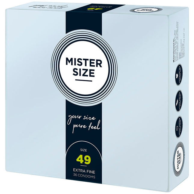 MISTER SIZE - PRÉSERVATIF TAILLE S 49 MM (36 UNITÉS) by MISTER SIZE