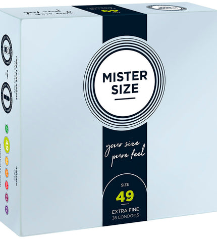 MISTER SIZE - PRÉSERVATIF TAILLE S 49 MM (36 UNITÉS) by MISTER SIZE