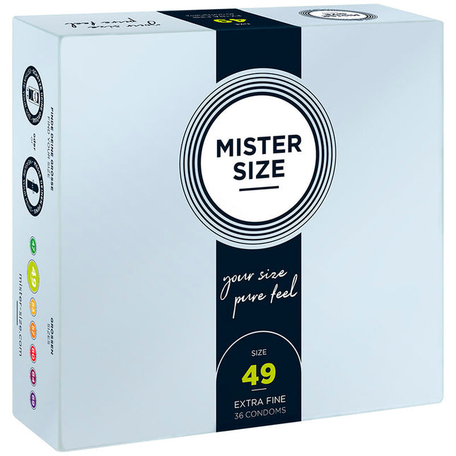 MISTER SIZE - PRÉSERVATIF TAILLE S 49 MM (36 UNITÉS) by MISTER SIZE