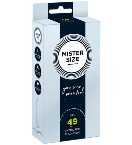 MISTER SIZE - PRÉSERVATIF TAILLE S 49 MM (10 UNITÉS) by MISTER SIZE