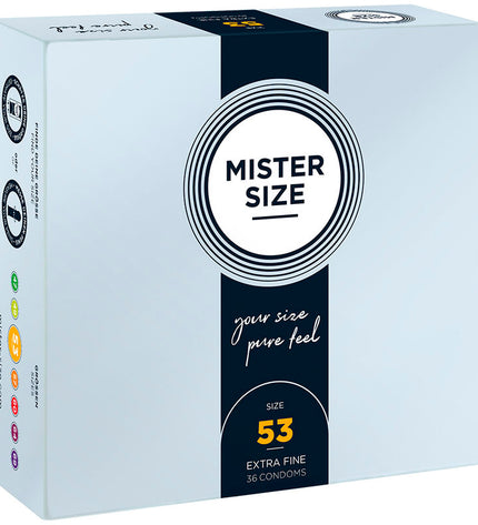 MISTER SIZE - PRÉSERVATIF TAILLE M 53 MM (36 UNITÉS) by MISTER SIZE