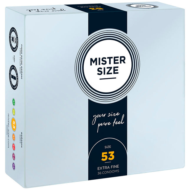 MISTER SIZE - PRÉSERVATIF TAILLE M 53 MM (36 UNITÉS) by MISTER SIZE