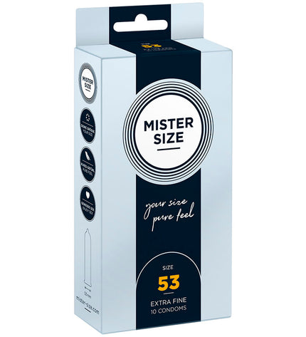 MISTER SIZE - PRÉSERVATIF TAILLE M 53 MM (10 UNITÉS) by MISTER SIZE