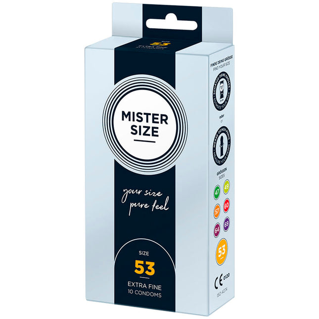 MISTER SIZE - PRÉSERVATIF TAILLE M 53 MM (10 UNITÉS) by MISTER SIZE