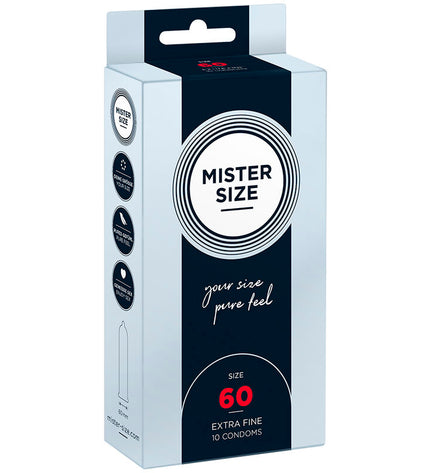 MISTER SIZE - PRÉSERVATIF TAILLE XL 60 MM (10 UNITÉS) by MISTER SIZE
