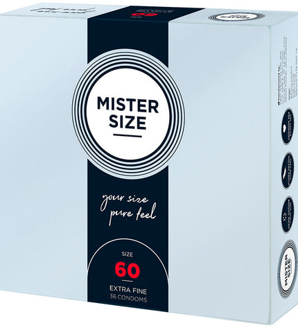 MISTER SIZE - PRÉSERVATIF TAILLE XL 60 MM (36 UNITÉS) by MISTER SIZE