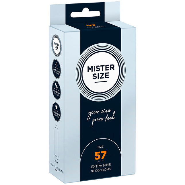 MISTER SIZE - PRÉSERVATIF TAILLE L 57 MM (10 UNITÉS) by MISTER SIZE