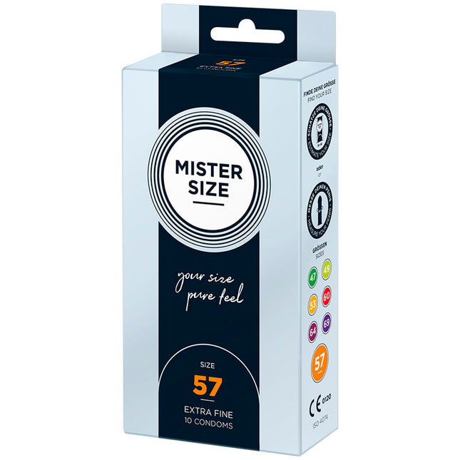 MISTER SIZE - PRÉSERVATIF TAILLE L 57 MM (10 UNITÉS) by MISTER SIZE