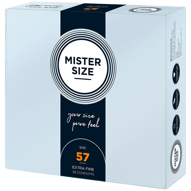 MISTER SIZE - PRÉSERVATIF TAILLE L 57 MM (36 UNITÉS) by MISTER SIZE