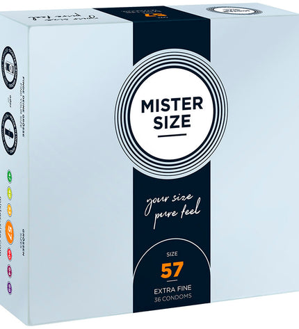 MISTER SIZE - PRÉSERVATIF TAILLE L 57 MM (36 UNITÉS) by MISTER SIZE