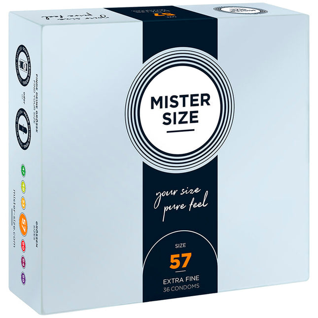 MISTER SIZE - PRÉSERVATIF TAILLE L 57 MM (36 UNITÉS) by MISTER SIZE
