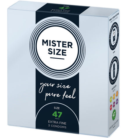 MISTER SIZE - PRÉSERVATIFS TAILLE XS 47 MM (3 UNITÉS) by MISTER SIZE