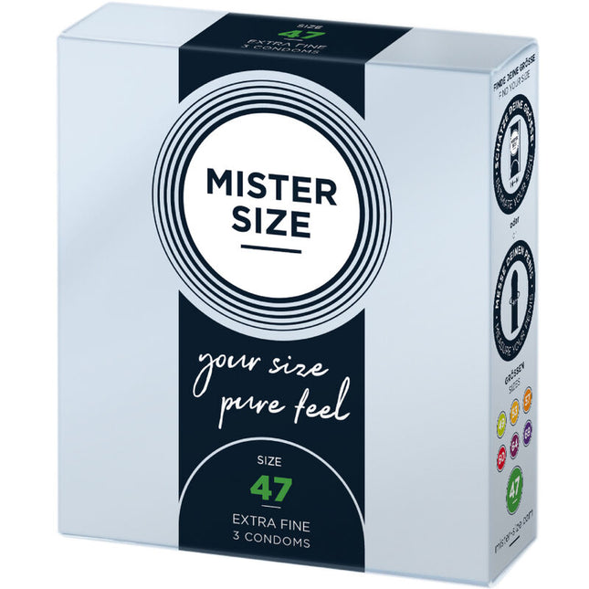 MISTER SIZE - PRÉSERVATIFS TAILLE XS 47 MM (3 UNITÉS) by MISTER SIZE