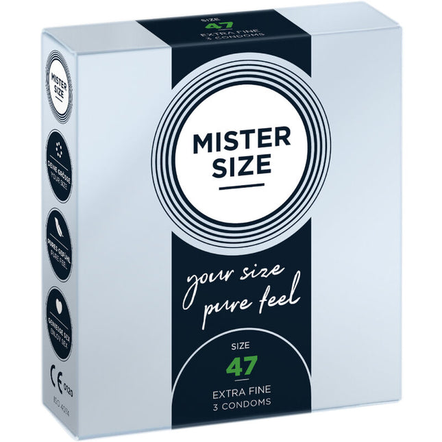 MISTER SIZE - PRÉSERVATIFS TAILLE XS 47 MM (3 UNITÉS) by MISTER SIZE