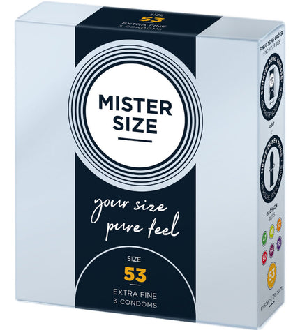 MISTER SIZE - PRÉSERVATIF TAILLE M 53 MM (3 UNITÉS) by MISTER SIZE