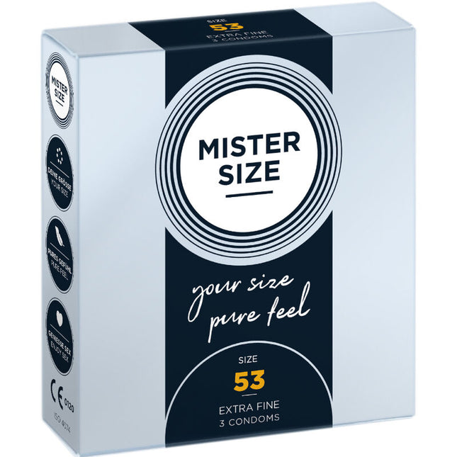MISTER SIZE - PRÉSERVATIF TAILLE M 53 MM (3 UNITÉS) by MISTER SIZE