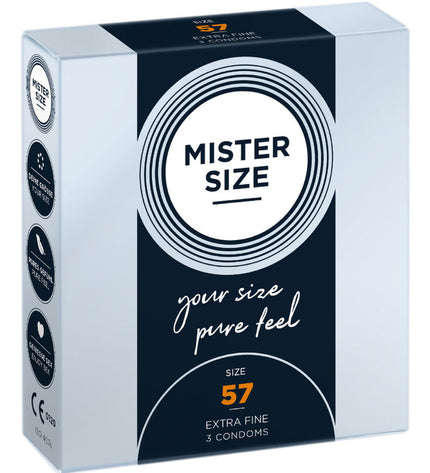 MISTER SIZE - PRÉSERVATIF TAILLE L 57 MM (3 UNITÉS) by MISTER SIZE