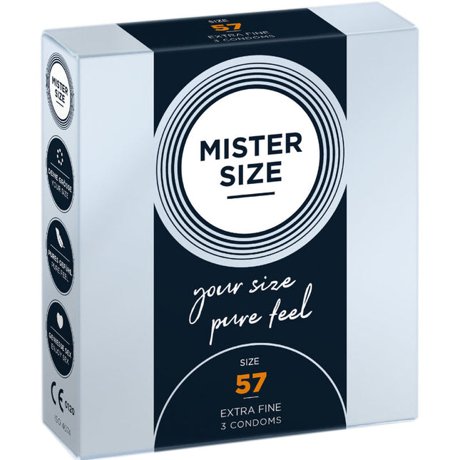 MISTER SIZE - PRÉSERVATIF TAILLE L 57 MM (3 UNITÉS) by MISTER SIZE
