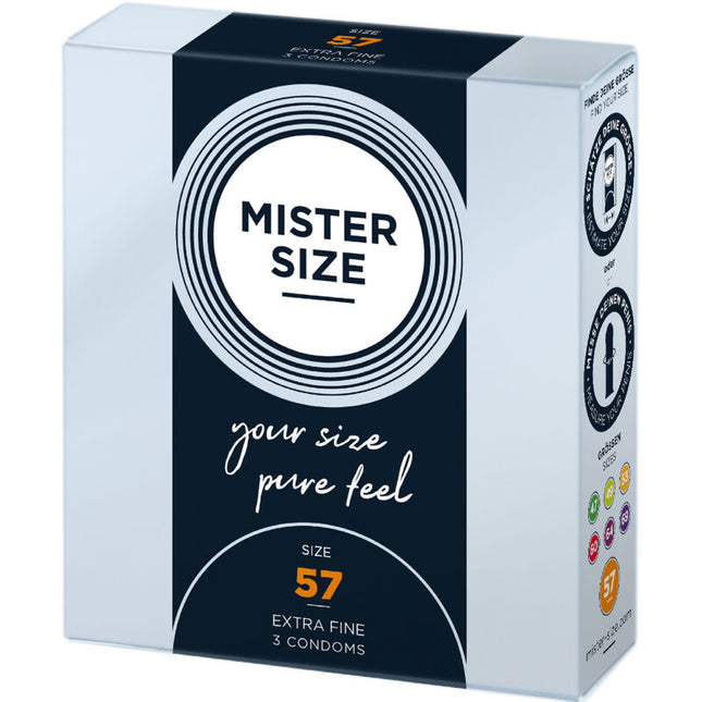 MISTER SIZE - PRÉSERVATIF TAILLE L 57 MM (3 UNITÉS) by MISTER SIZE