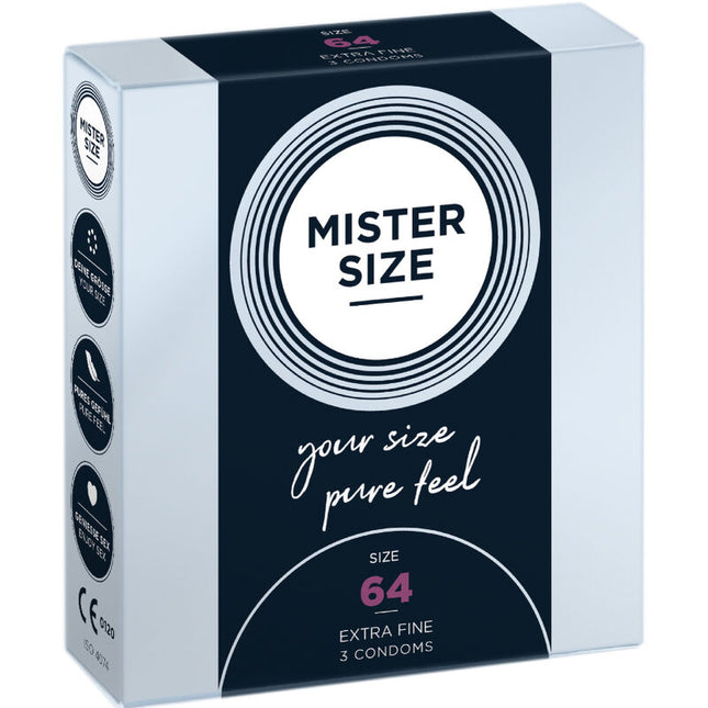 MISTER SIZE - PRÉSERVATIFS TAILLE XXL 64 MM (3 UNITÉS) by MISTER SIZE