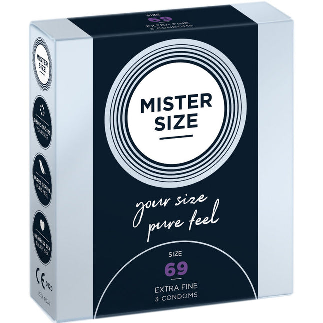 MISTER SIZE - PRÉSERVATIFS TAILLE XXXL 69 MM (3 UNITÉS) by MISTER SIZE