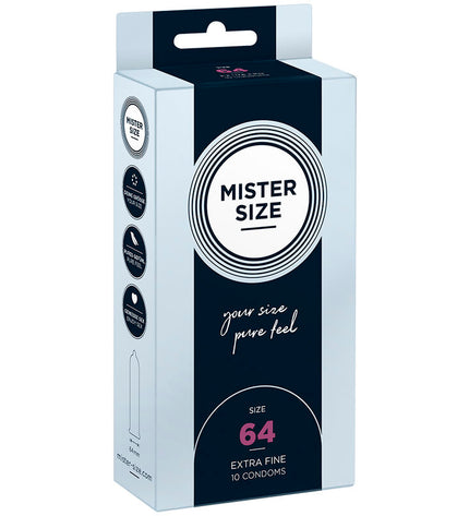 MISTER SIZE - PRÉSERVATIFS TAILLE XXL 64 MM (10 UNITÉS) by MISTER SIZE