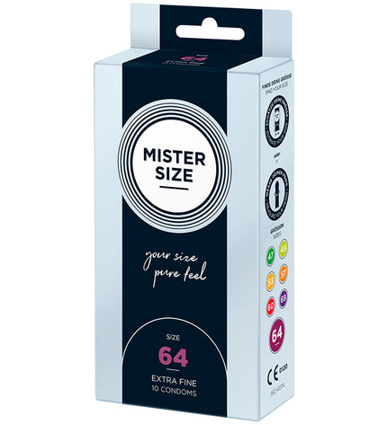 MISTER SIZE - PRÉSERVATIFS TAILLE XXL 64 MM (10 UNITÉS) by MISTER SIZE