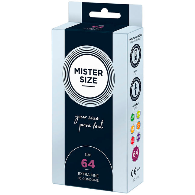 MISTER SIZE - PRÉSERVATIFS TAILLE XXL 64 MM (10 UNITÉS) by MISTER SIZE