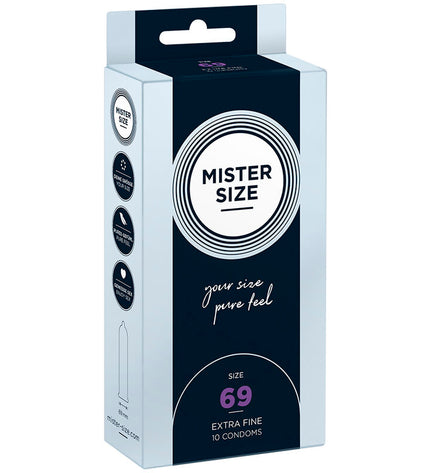 MISTER SIZE - PRÉSERVATIFS TAILLE XXXL 69 MM (10 UNITÉS) by MISTER SIZE