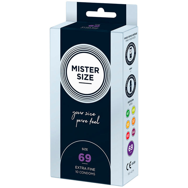 MISTER SIZE - PRÉSERVATIFS TAILLE XXXL 69 MM (10 UNITÉS) by MISTER SIZE