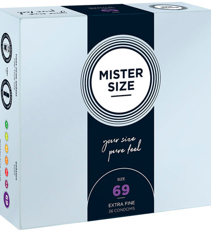 MISTER SIZE - PRÉSERVATIFS TAILLE XXXL 69 MM (36 UNITÉS) by MISTER SIZE