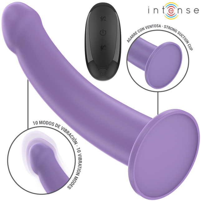 INTENSE - EDDIE VIBRATEUR 17,5 CM 10 VIBRATIONS VIOLET TÉLÉCOMMANDE by INTENSE REMOTE CONTROL