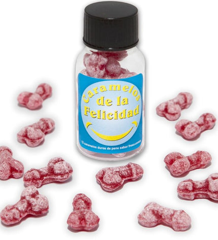 DIABLO PICANTE - POT DE 12 BONBONS HAPPY PENIS AUX FRAISE/CERISE by DIABLO PICANTE