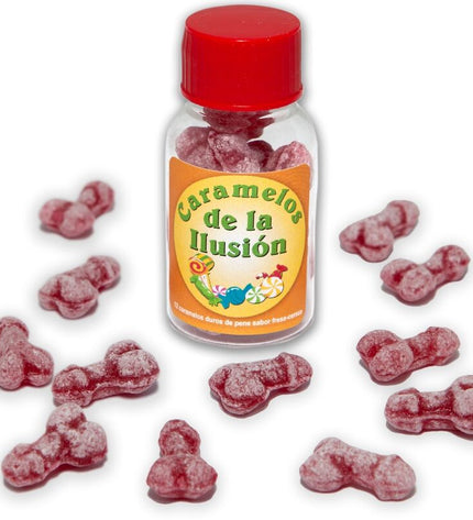 DIABLO PICANTE - 12 BONBONS ILLUSIONS EN FORME DE PÉNIS FRAISE/CERISE by DIABLO PICANTE