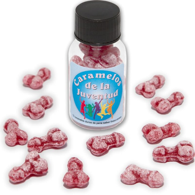 DIABLO PICANTE - 12 BONBONS JEUNESSE FORME PÉNIS FRAISE/CERISE by DIABLO PICANTE