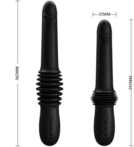 PRETTY LOVE - VIBRATEUR PAZUZU 3 MODES DE POUSSÉE NOIR by PRETTY LOVE