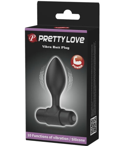 PRETTY LOVE - VIBRA BUTT 10 VIBRATIONS PLUG ANAL NOIR by PRETTY LOVE PARTY UP