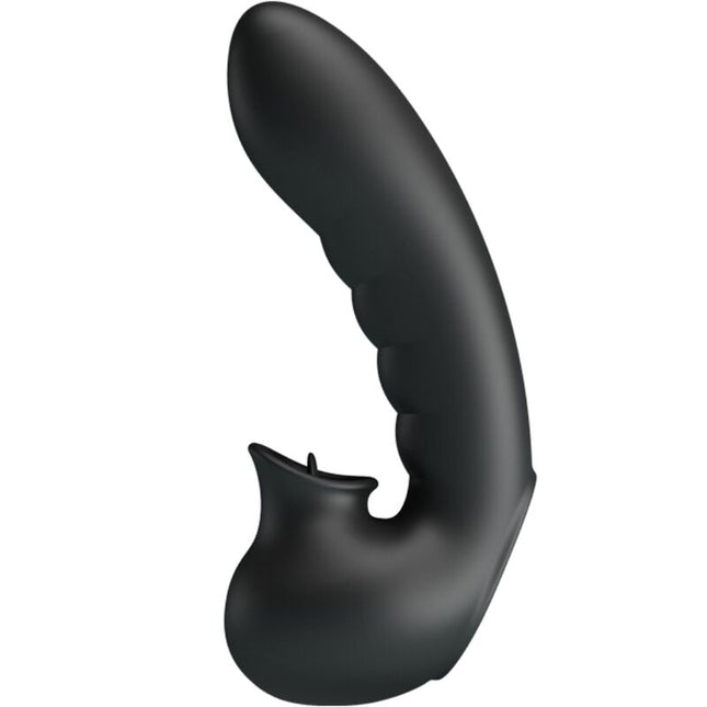 PRETTY LOVE - HOBGOBLIN BOÎTE À DOIGTS VIBRANTS 12 VIBRATIONS + STIMULATEUR DE CLITORIS NOIR by PRETTY LOVE