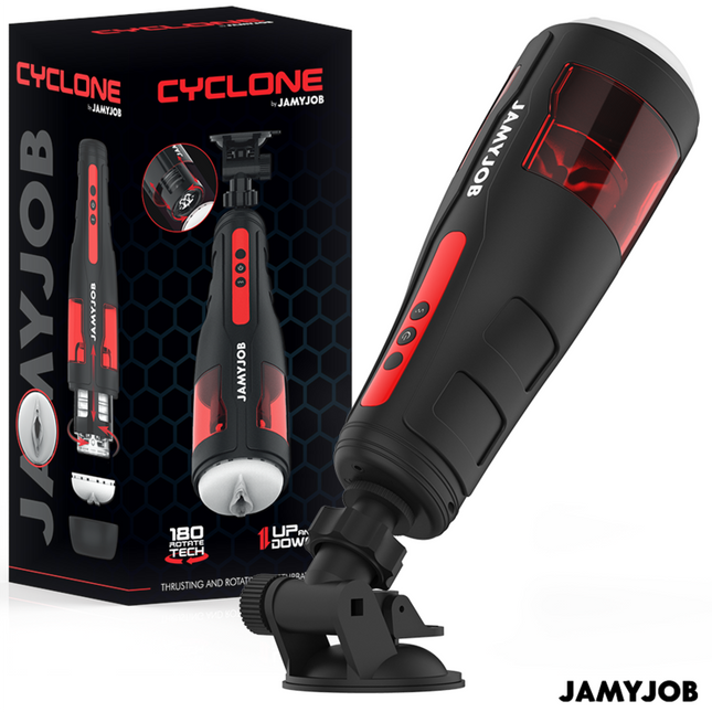 JAMYJOB - MASTURBATEUR VAGIN AUTOMATIQUE CYCLONE 10 MODES DE ROTATION ET DE POUSSÉE by JAMYJOB