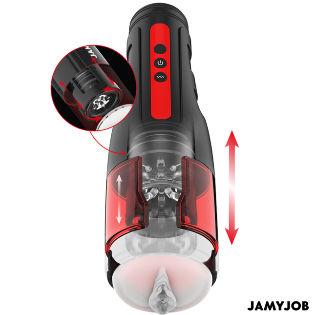 JAMYJOB - MASTURBATEUR VAGIN AUTOMATIQUE CYCLONE 10 MODES DE ROTATION ET DE POUSSÉE by JAMYJOB