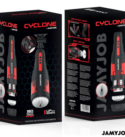 JAMYJOB - MASTURBATEUR VAGIN AUTOMATIQUE CYCLONE 10 MODES DE ROTATION ET DE POUSSÉE by JAMYJOB