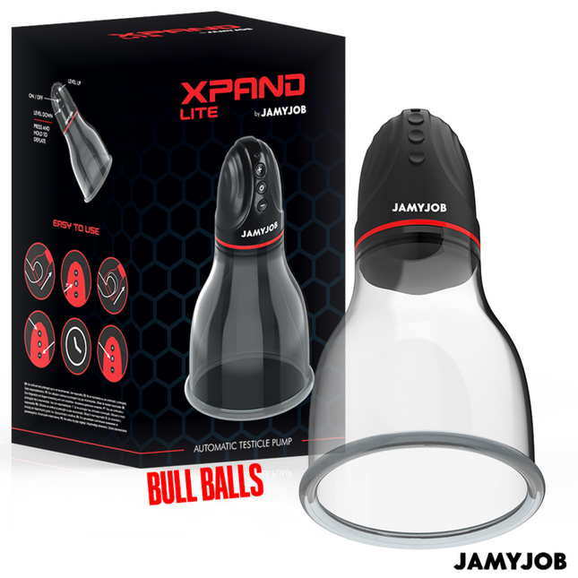 JAMYJOB - XPAND LITE POMPE À TESTICULES AUTOMATIQUE 3 NIVEAUX D'ASPIRATION GRIS by JAMYJOB