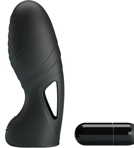 PRETTY LOVE - ALAN VIBRATEUR DE DOIGTS EN SILICONE NOIR by PRETTY LOVE
