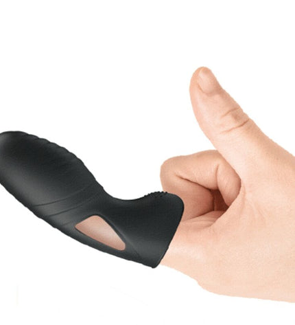 PRETTY LOVE - ALAN VIBRATEUR DE DOIGTS EN SILICONE NOIR by PRETTY LOVE