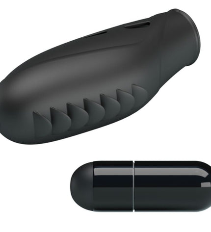PRETTY LOVE - VIBRATEUR DOIGT EN SILICONE GILO NOIR by PRETTY LOVE