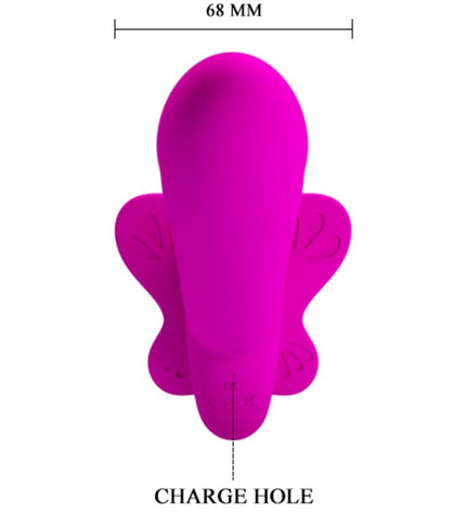 PRETTY LOVE - VIBRATEUR DOUBLE STRAP-ON VALERIE 12 VIBRATIONS VIOLET by PRETTY LOVE