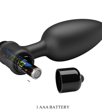 PRETTY LOVE - VIBRA BUTT PLUG 2 PLUG ANAL 10 VIBRATIONS NOIR by PRETTY LOVE
