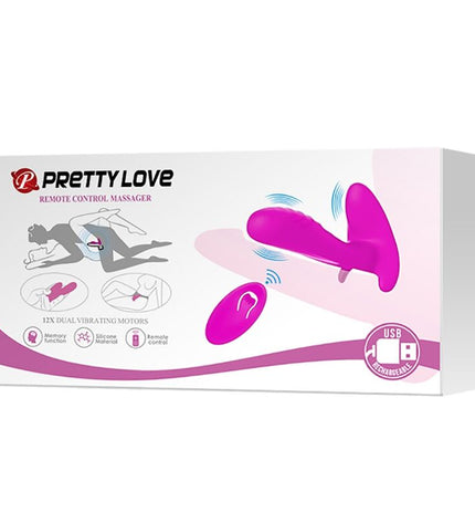 PRETTY LOVE - MASSEUR & VIBRATEUR 12 VIBRATIONS TÉLÉCOMMANDE VIOLET by PRETTY LOVE